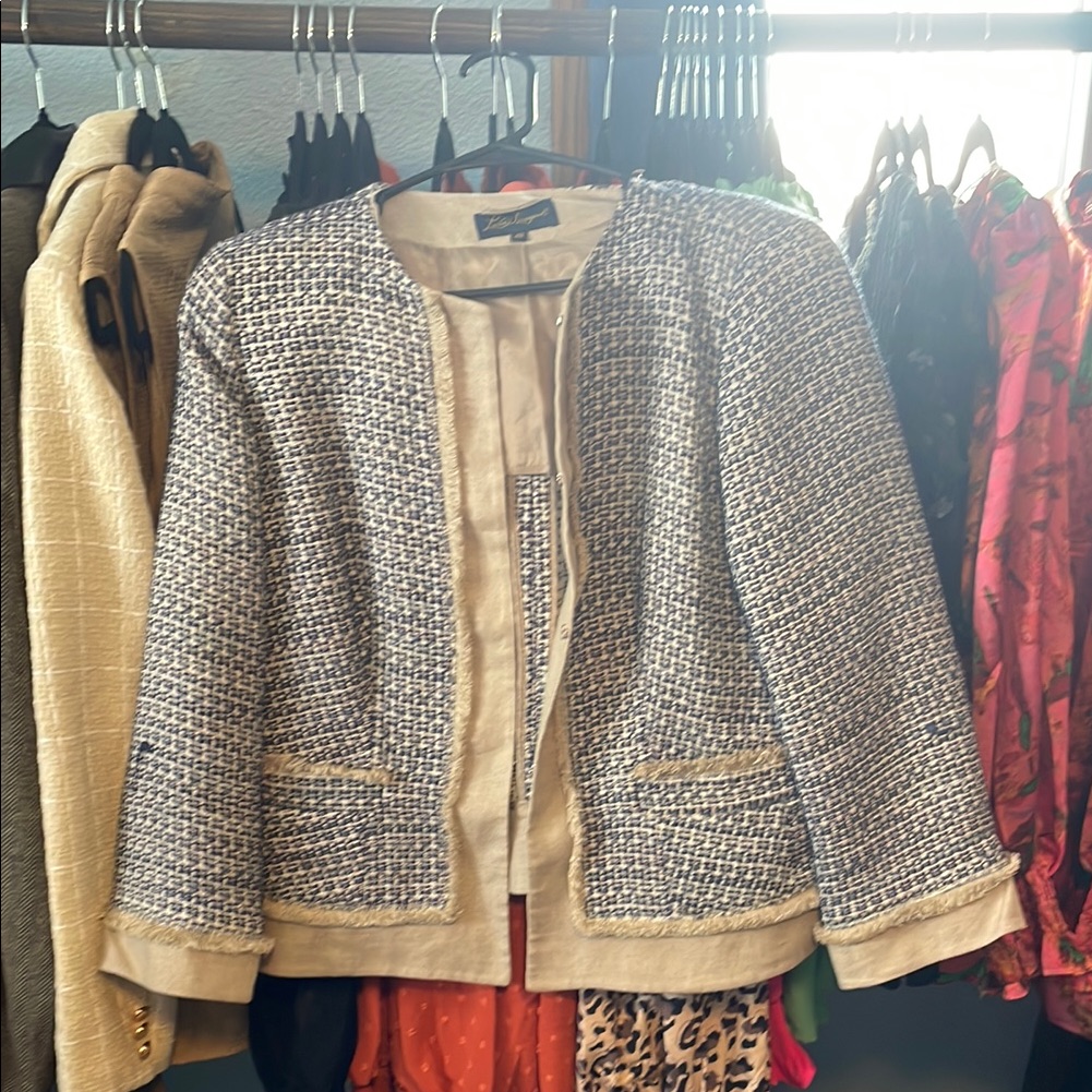 Tweed Woven Blazer